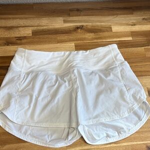 Lululemon Athletica White Athletic Shorts